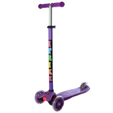Дитячий самокат ITRIKE MAXI триколісний фіолетовий (JR3-003-BVL)
