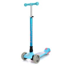 Самокат MAXI зі світловими ефектами блакитний 3 - колісний (JR3-060-37-BLP)