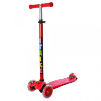Дитячий самокат ITRIKE MAXI триколісний червоний (JR3-003-BRD)
