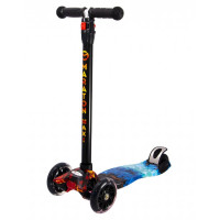 Самокат Maraton MAXI Fire & Ice триколісний з LED-підсвіткою (MR0019FL)