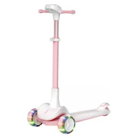 Самокат Maraton X1 триколісний, складний з підсвіткою рожевий (X1PN)