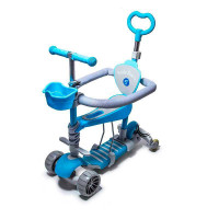 Самокат SCALE SPORTS SMART 5в1 FULL із захисним бортиком синій (1713425460)