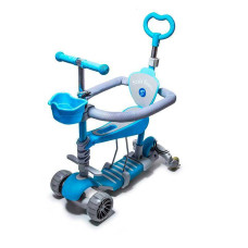 Самокат SCALE SPORTS SMART 5в1 FULL із захисним бортиком синій (1713425460)
