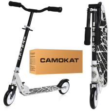 Самокат ITrike складний чорно-білий підлітковий двоколісний (SR2-039-8-W)