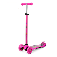 Самокат MAXI дитячий рожевий 3-колісний (JR3-055-P)