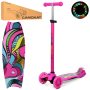 Самокат MAXI дитячий рожевий 3-колісний (JR3-055-P)