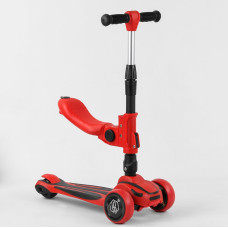 Самокат дитячий Best Scooter MAXI з сидінням червоний (ST-18003)