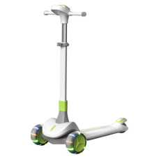 Самокат Maraton X1 трехколесный, складной с подсветкой салатовий (X1GR)