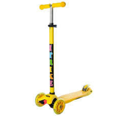 Дитячий самокат ITRIKE MAXI триколісний жовтий (JR3-003-BYL)