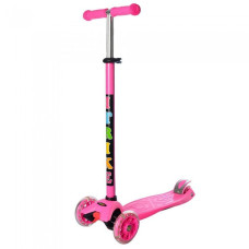 Дитячий самокат ITRIKE MAXI триколісний рожевий (JR3-003-BPN)