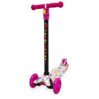 Самокат Maraton MAXI Butterfly триколісний з LED-підсвіткою (MR0019BT)