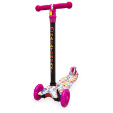 Самокат Maraton MAXI Butterfly триколісний з LED-підсвіткою (MR0019BT)