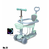 Самокат дитячий Scale Sports Smart Scooter 5 in 1 С бортиком м'ятний (738354475)