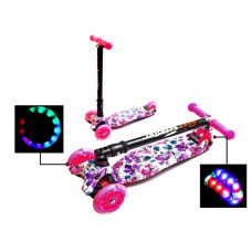 Самокат дитячий Scale Sport Scooter Maxi Flowers Маки складаний (598733383)