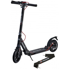 Самокат Maraton GMC new з амортизацією, механічні дискові гальма, двоколісний чорний (SMR0053BC)