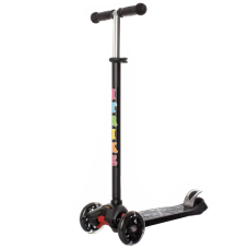 Самокат MAXI дитячий чорний 3-колісний (JR3-003-B)
