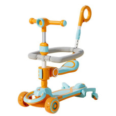 Самокат Maraton Baby Care 388 3 в 1 із світло-звуковими ефектами помаранчевий (SMR0042OR)