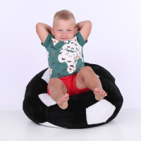 Дитяче Крісло Попелюшка м'яч маленьке 60см чорно-біле (ZL4153)