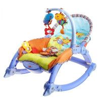 Шезлонг-гойдалка PLAY SMART люлька-трансформер із музичними ефектами 0-11 кг (TL7179)