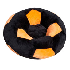 Дитяче Крісло Попелюшка м'яч маленьке 60см чорно-помаранчеве (ZL4154)