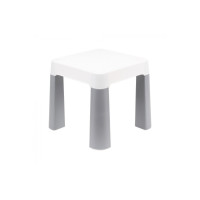 Табуретка ТехноК в дитячу кімнату біло-сіра (TH0860)