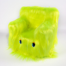 Дитячий Стільчик Попелюшка Пухнастик 43см лимонний (ZL6261)