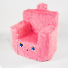 Дитячий Стільчик Попелюшка Пухнастик 43см рожевий (ZL6263)