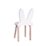 Стілець Столярочка Зайчик дерев'яний білий (12010)