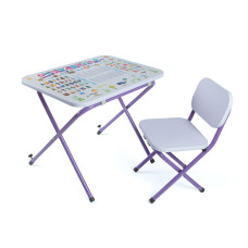 Парта OMMI для навчання та ігор Абетка фіолетова (PT-32VT)