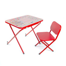 Парта OMMI для навчання та ігор Абетка червона (PT-56GR)