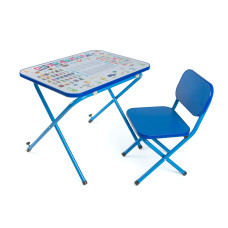 Парта OMMI для навчання та ігор Абетка синя (PT-51BL)