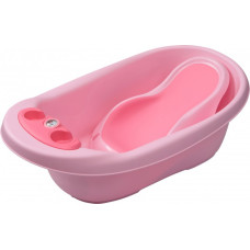 Ванночка дитяча Babyhood Дельфін з гіркою 87см рожева (BH-314P)