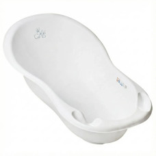 Ванночка дитяча TEGA LUX зі зливом Зайчики біла 102 см (KR-005-103)