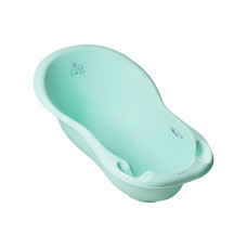 Ванночка дитяча TEGA LUX зі зливом Зайчики м'ятна 102 см (KR-005-105)