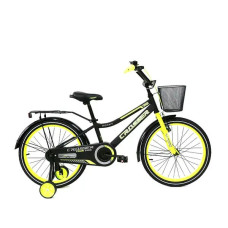 Велосипед двоколісний CROSSER-13 ROCKY 12 з корзиною жовтий (RC-13/12YL)