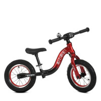 Біговел PROFI KIDS 12" алюмінієвий двоколісний червоно-чорний (ML1203A-1)