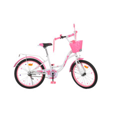 Велосипед двоколісний PROFI Butterfly SKD75 20" біло-рожевий (Y2025-1)