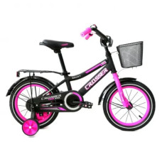 Велосипед двоколісний ROCKY CROSSER-13 14" з корзиною малиновий (RC-13/14ML)