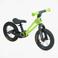 Біговел Maraton M8-1 12" складний, з надувними колесами, алюмінієвий чорно-салатовий (M8-1BKGR)