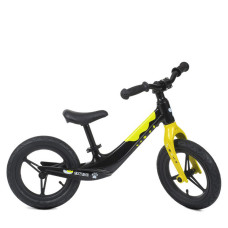 Біговел CROSSER Magnesium Balance 12" з надувними колесами чорно-жовтий (BMB12BC)