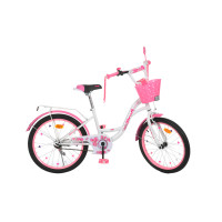 Велосипед двоколісний PROFI Butterfly SKD75 20" біло-рожевий (Y2025-1)