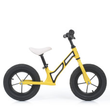 Біговел PROFI KIDS 12" магнієва рама жовто-чорний (HUMG1207A-4)