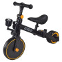 Велосипед-трансформер Sprint триколісний з батьківською ручкою чорний (TR2450)