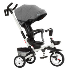 Велосипед триколісний TILLY FLIP обертаюче сидіння на 360 сірий (T-390/1GRY)