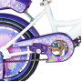 Велосипед Crosser Girls 18'' дитячий 2 колеса +2 ролики з кошиком фіолетовий (GR-18WVT)