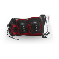 Комплект захисту Maraton із регулюванням розміру чорно-червоний (ZMR02BCRD)