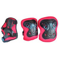 Комплект дитячого захисту чорно-червоні (BT-CPS-0005BC)