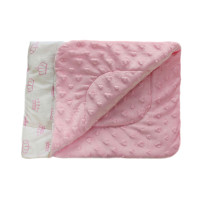 Плед DOTINEM Minky плюшевий дитячий рожевий 75х100 см (213148-1)