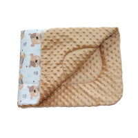 Плед DOTINEM Minky плюшевый детский капучино 75х85 см (213145-2)