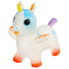 Стрибунець Єдиноріг прозорий ПВХ (асорт.) (MS4153)